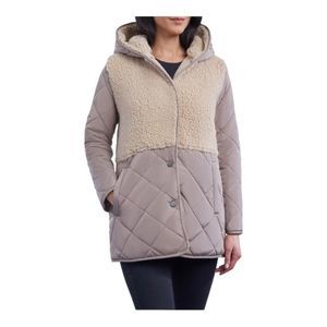 Lucky Brand Tan Quilted Teddy Jacket